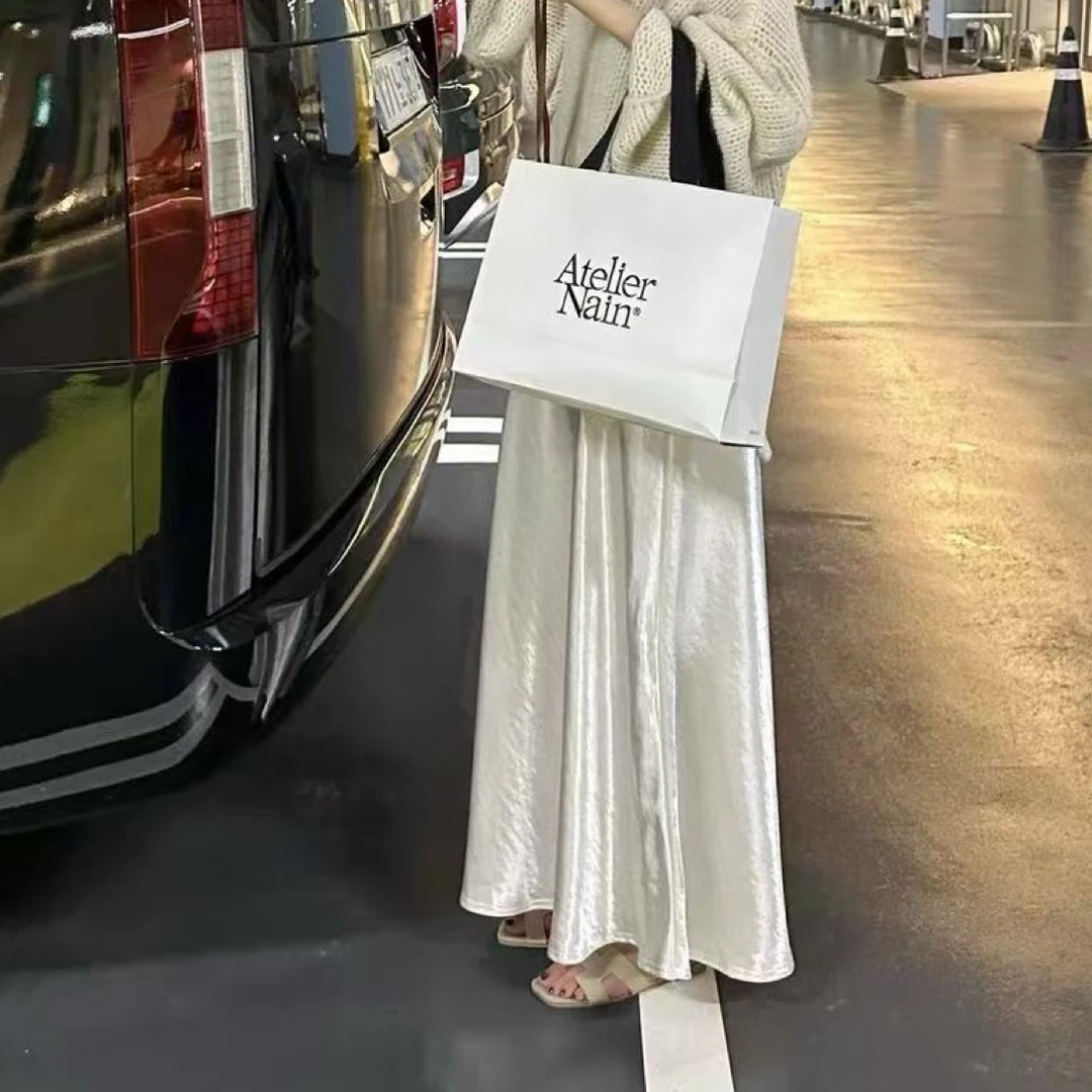 丝鱼尾半身裙女时尚显瘦中长款秋季气质百搭