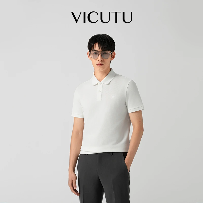 【莫兰迪Polo】威可多男士短袖T恤经典百搭简约商务上衣保罗衫半袖
