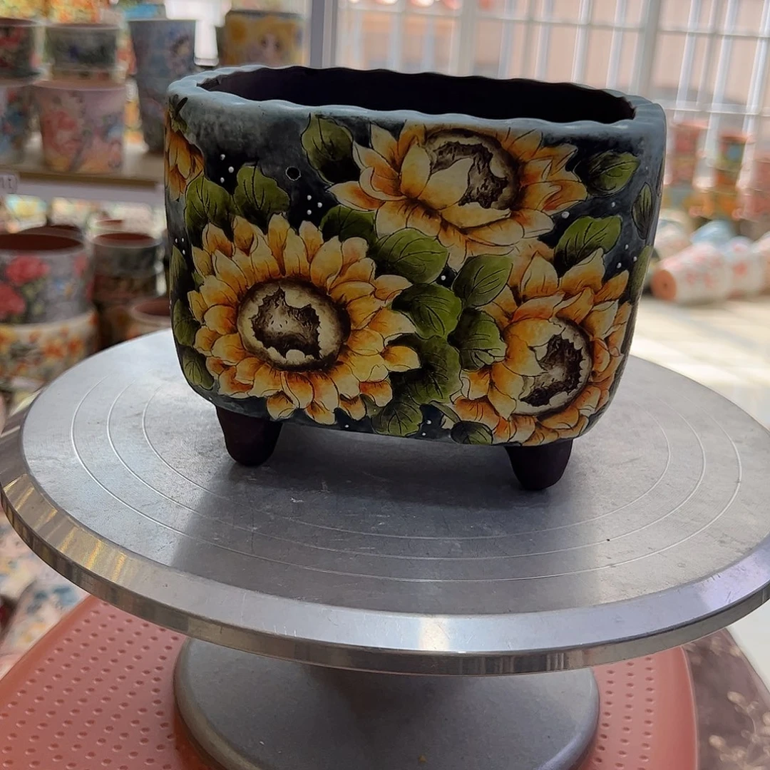 景德镇炫彩手绘口14.5*15高13