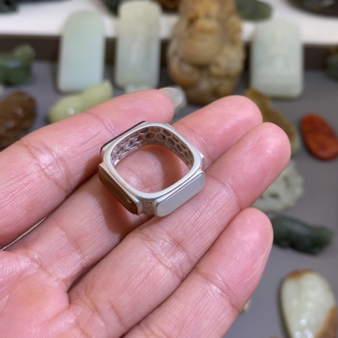 和田玉颈饰银S925镶嵌我****了