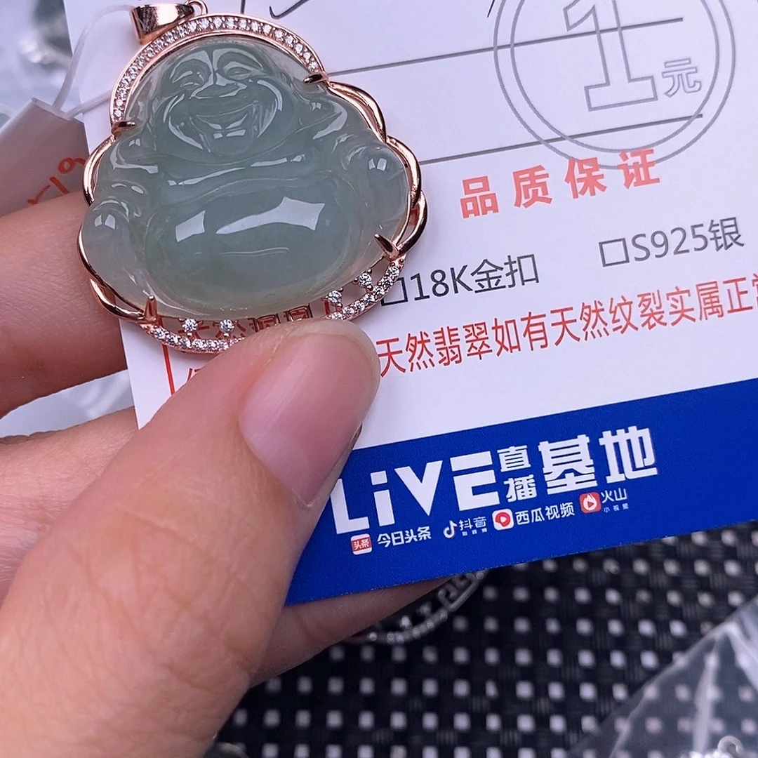 崭***我翡翠银S925镶嵌颈饰