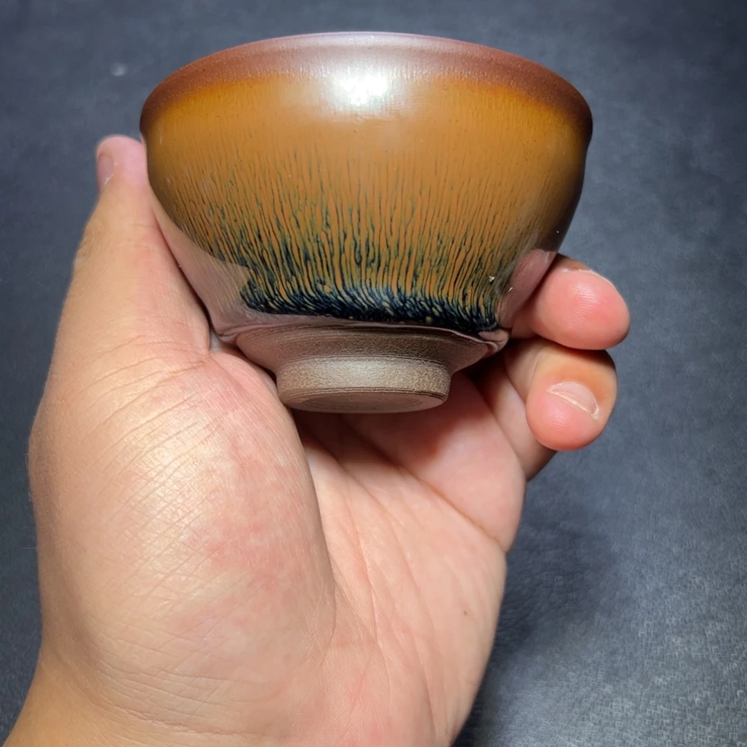 茶盏兔毫建窑建盏主人杯