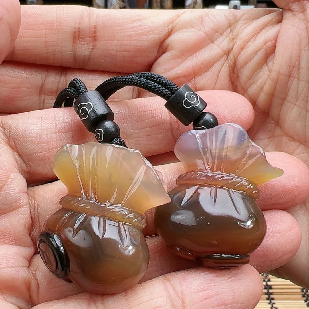 玛瑙/玉髓珠宝半成品未镶嵌随机2发一