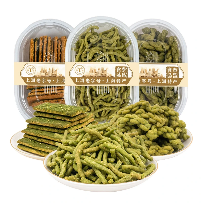 [一食严选]泰昌苔条梗苔条麻花苔菜饼组合装老式糕点美食