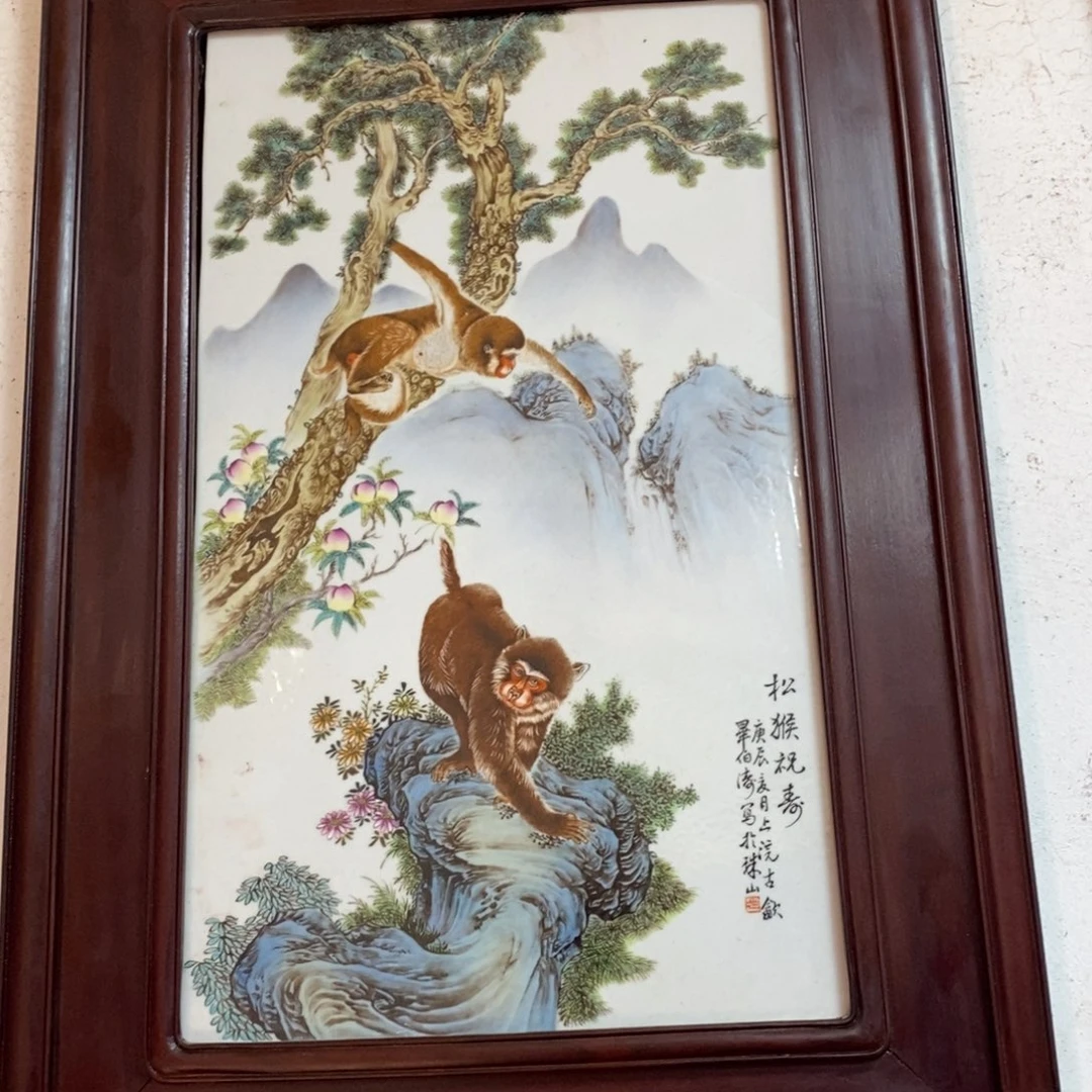 瓷72*49*1景德镇瓷板画柴窑烧制