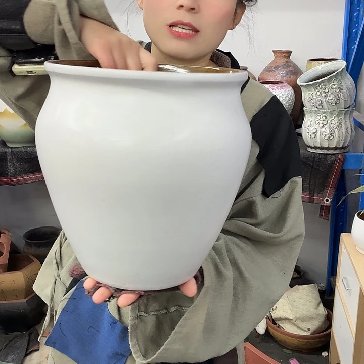 24×27 -粗陶花盆有孔-买买买