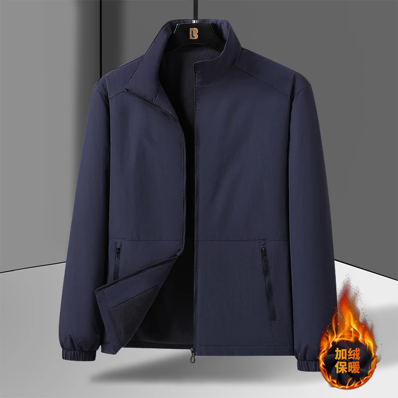 秋冬加绒夹克 亲肤不倒绒内里 宽松版型遮肉 日常通勤必备外套