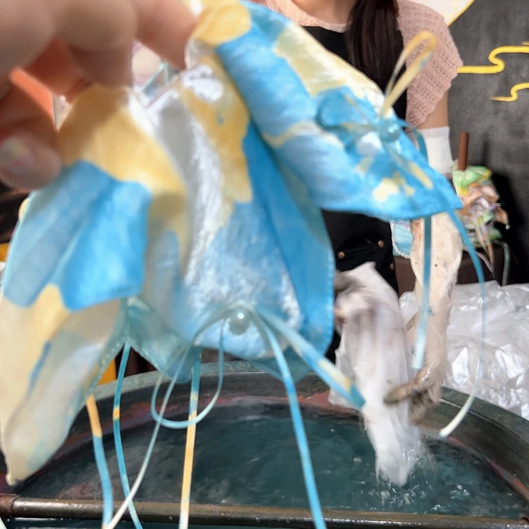 施555新款方巾发圈手作