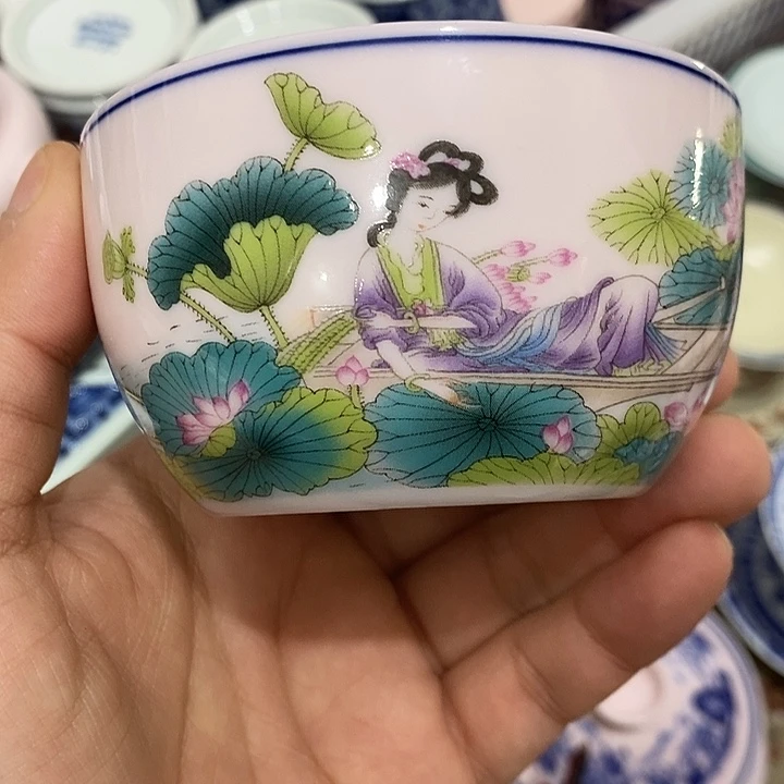 摆件陶景德镇陶瓷主人杯2345