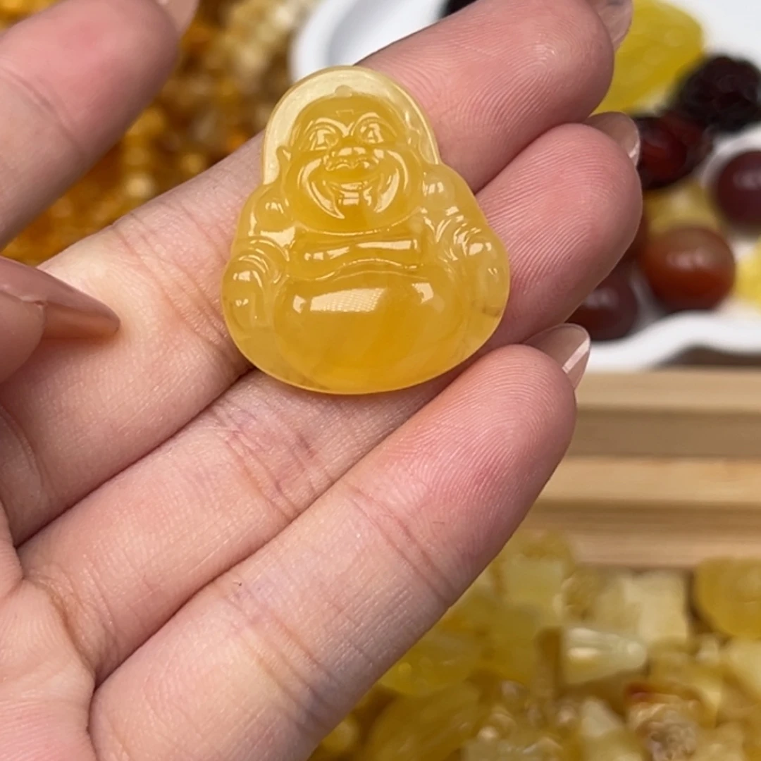 睿***蕊琥珀吊坠(不含链)未镶嵌