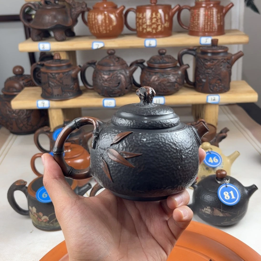 壶260cc 建水紫陶全手工制作，老匠人传承手艺