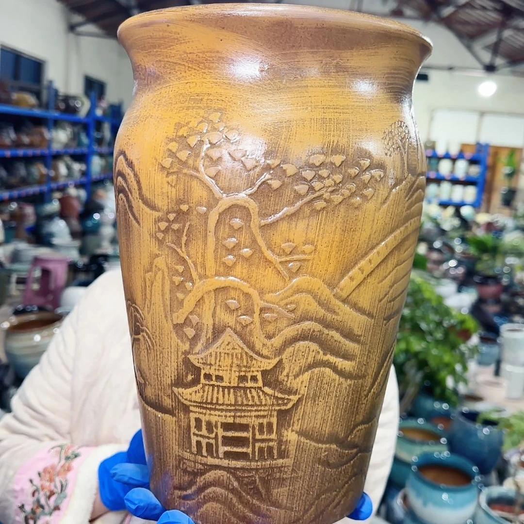 紫砂花盆高30口20