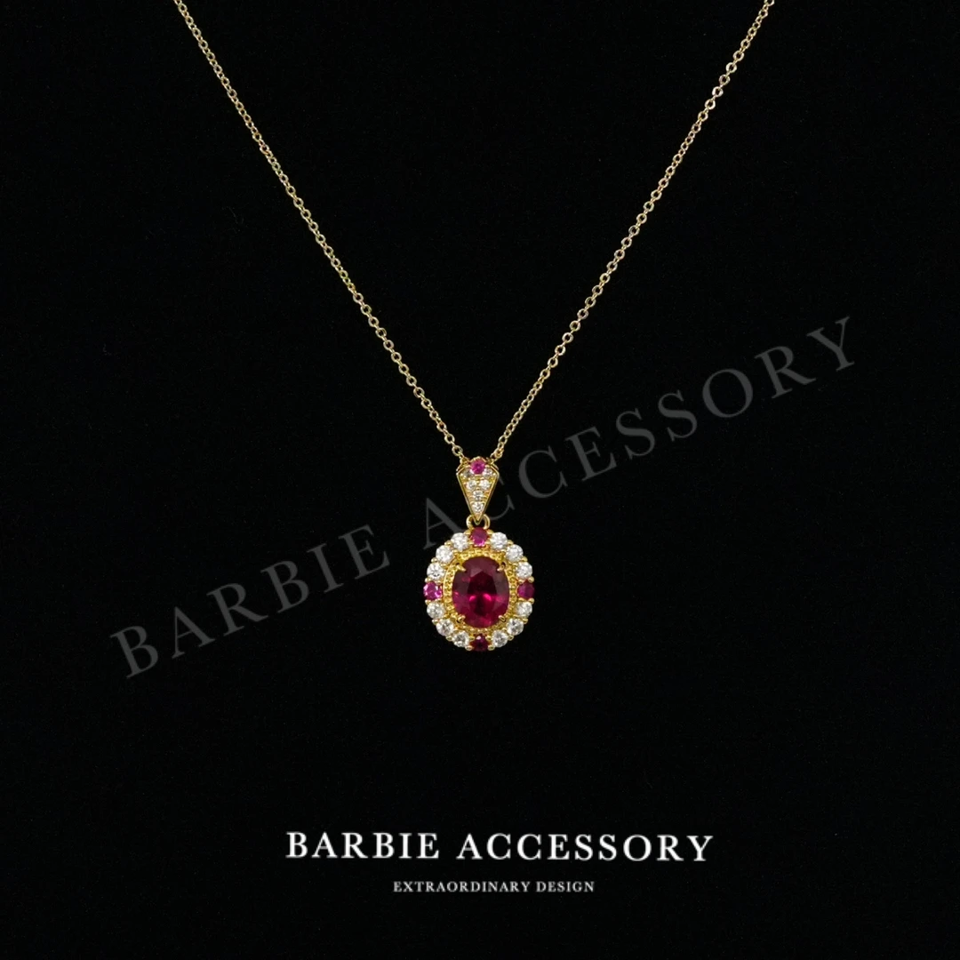 铜合金合成锆石项链 【红魔法链】时尚轻奢设计款高级绝美百搭项链