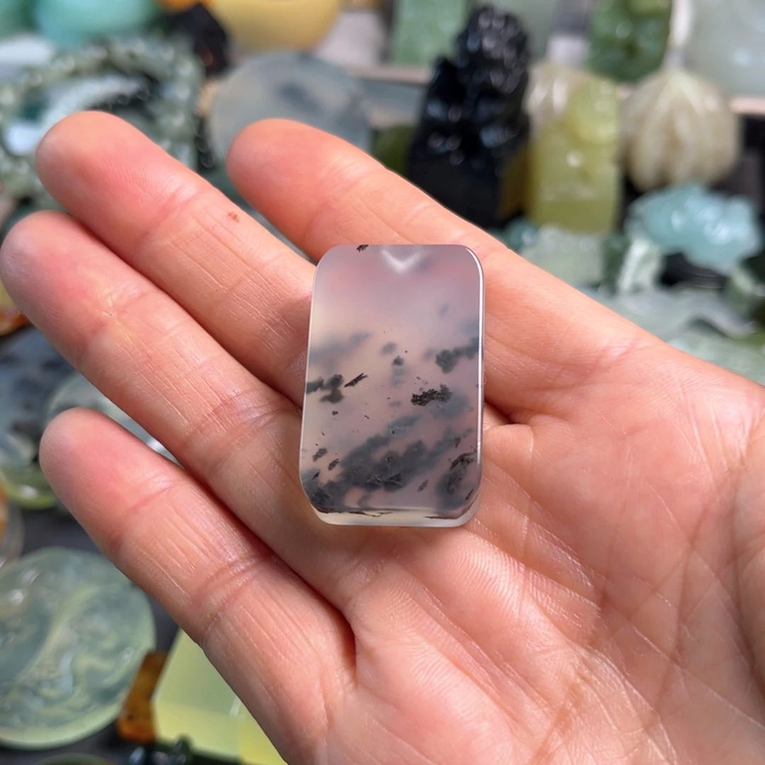 蛇纹石玉未镶嵌挂件王*