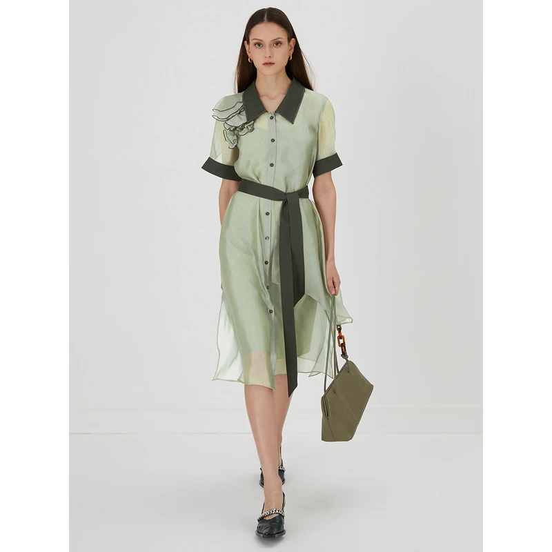 莱芙·艾迪儿小众炸街高级感女装夏季千金法式连衣裙子1E2L93010