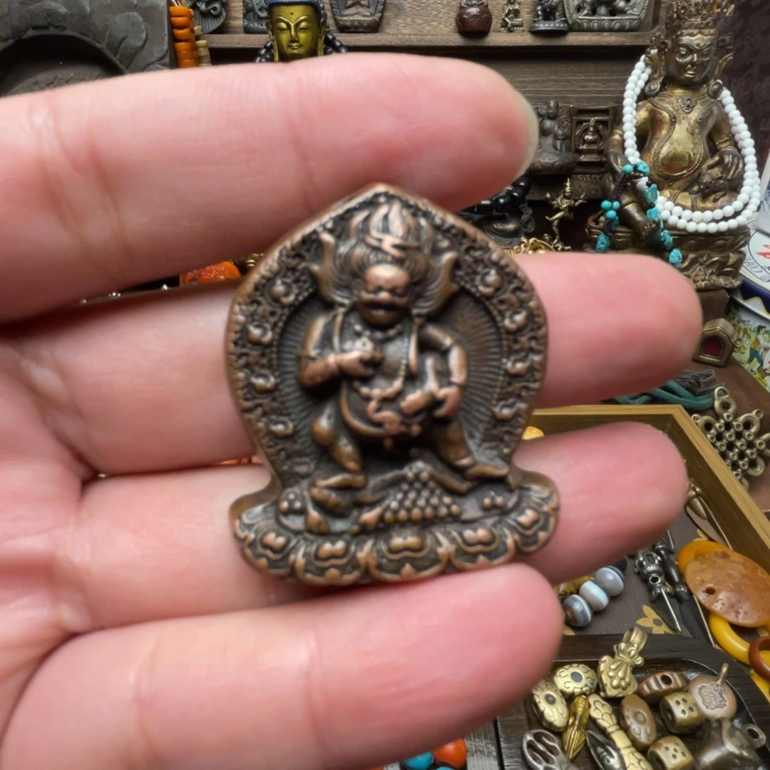 吊坠紫铜黑财～脖挂