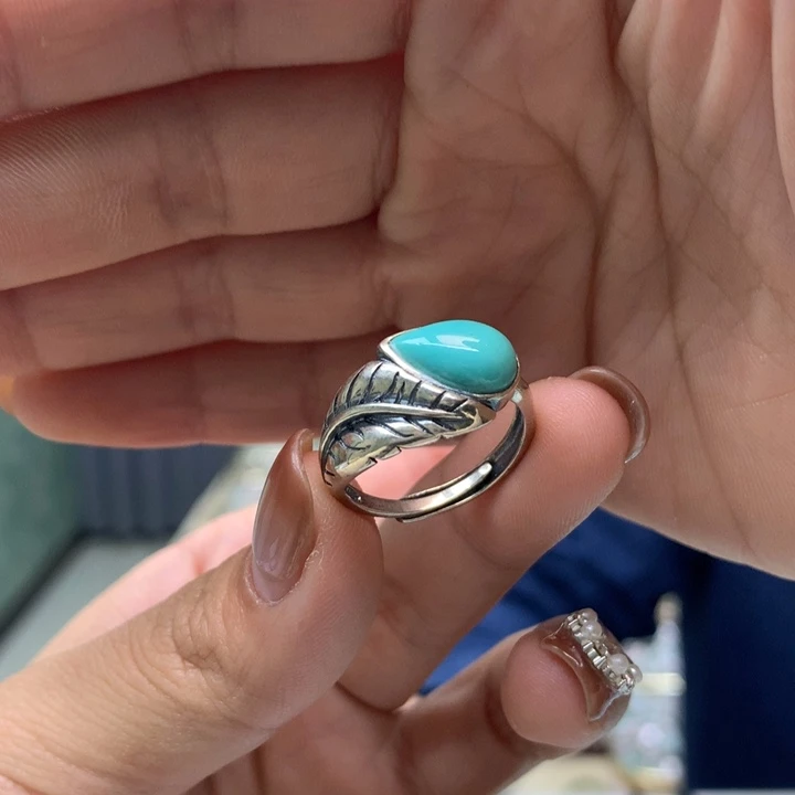 绿松石银S925镶嵌配饰