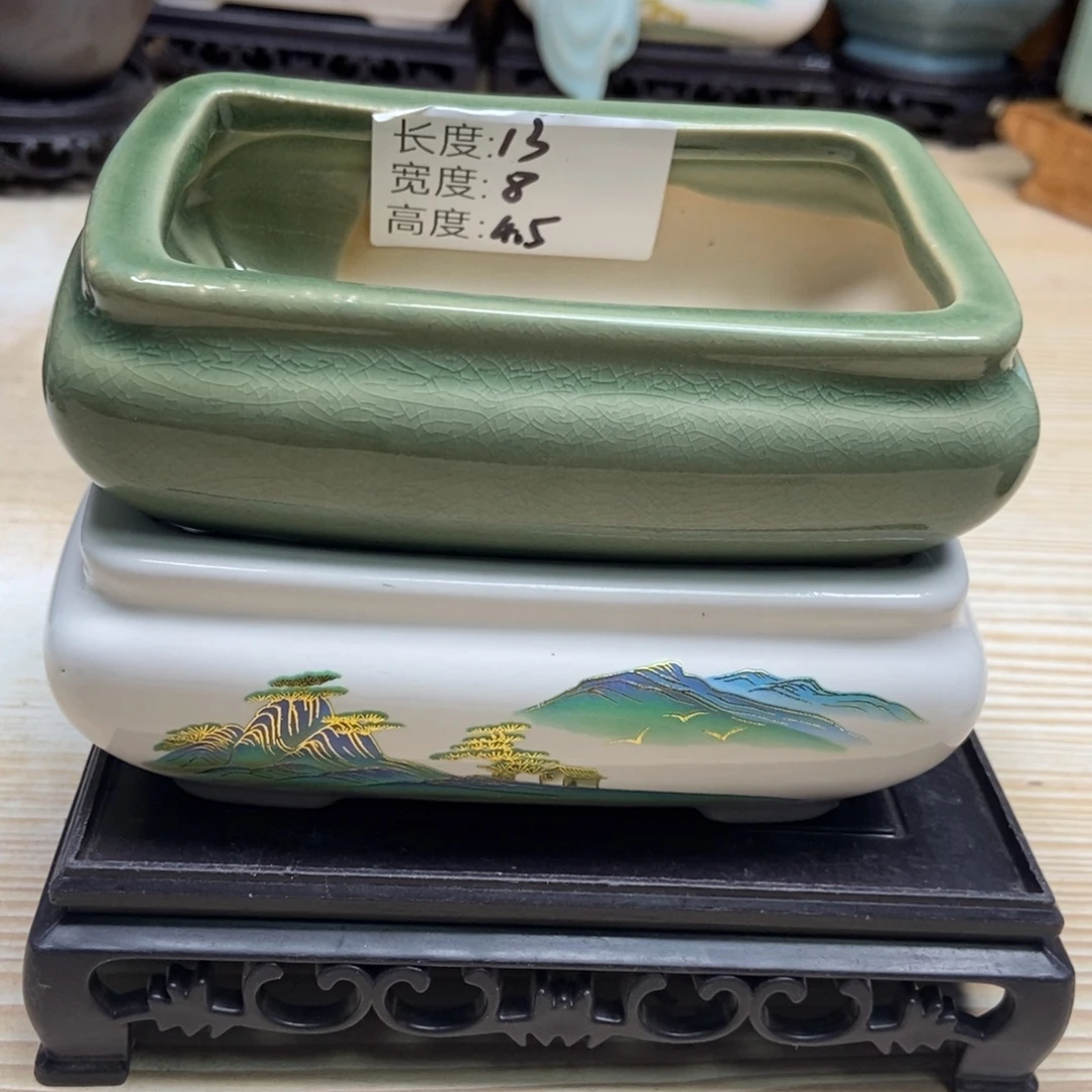 瓷片陶瓷花盆陶瓷艺术