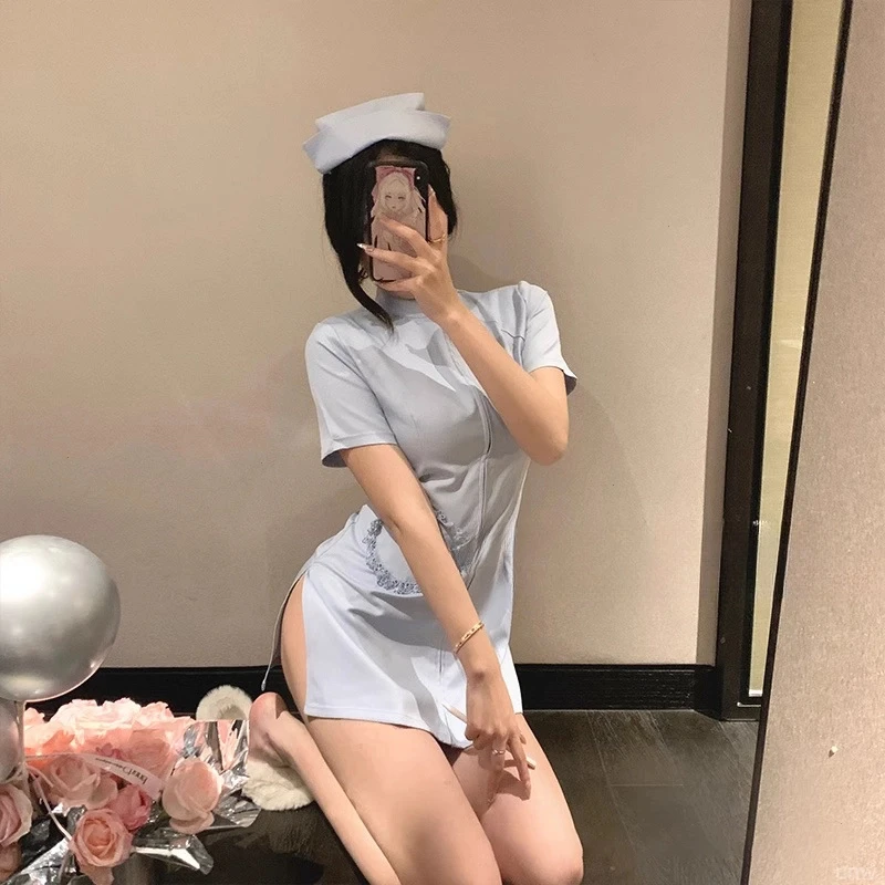 性感纯欲护士cos制服情侣诱惑包臀短裙医生趣味内衣套装角色扮演