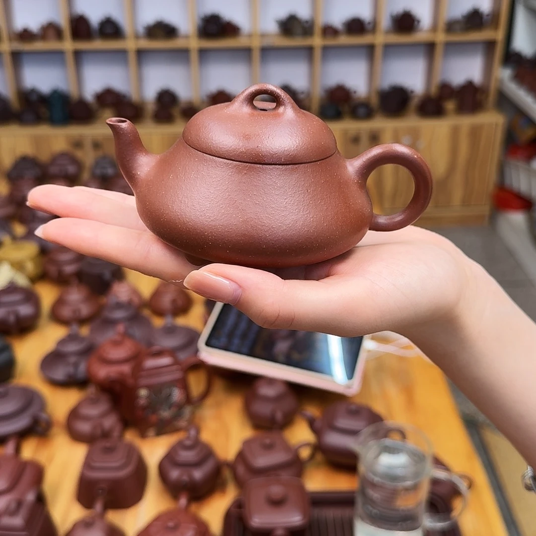 茶壶紫砂紫砂壶汉棠石瓢180cc