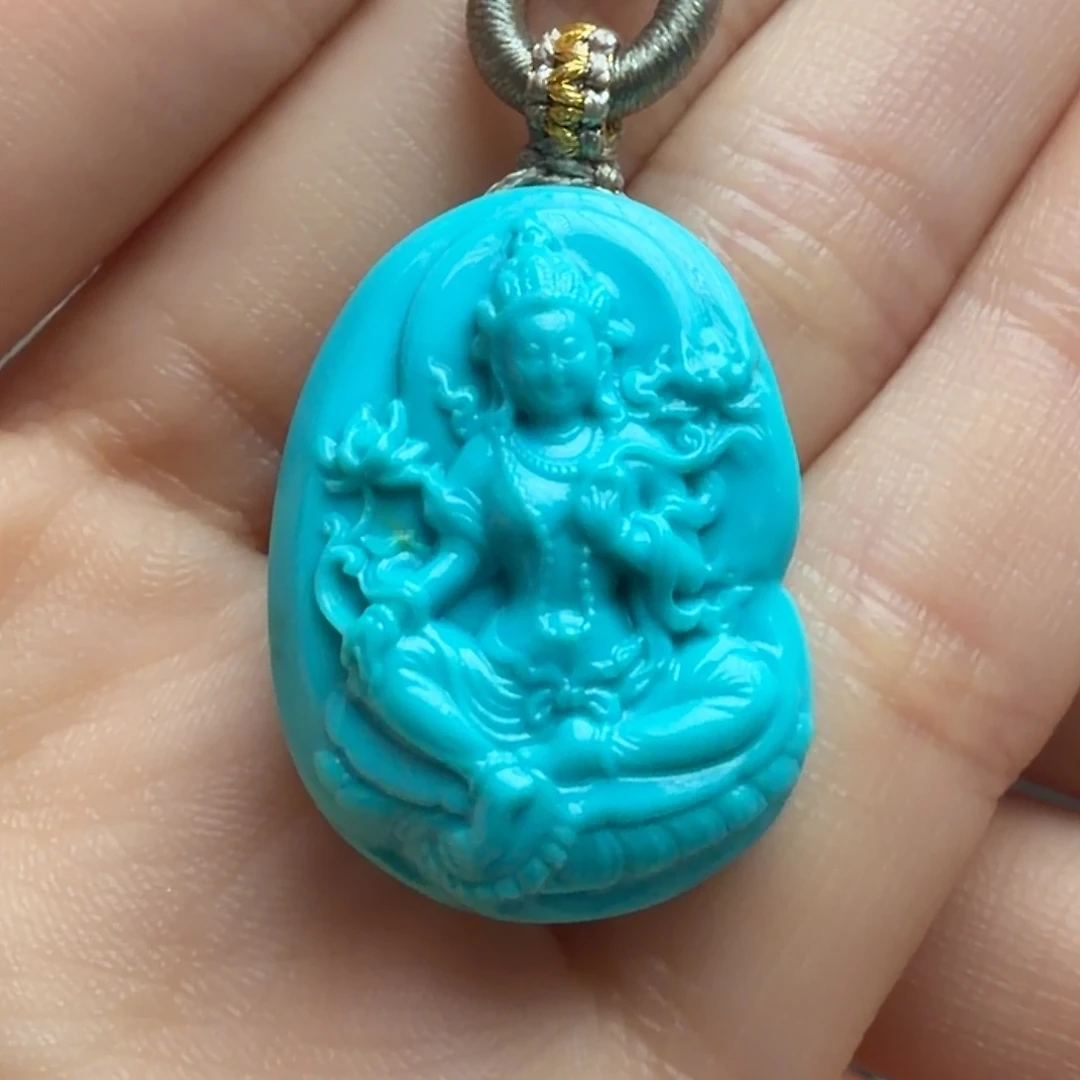 绿松石未镶嵌颈饰