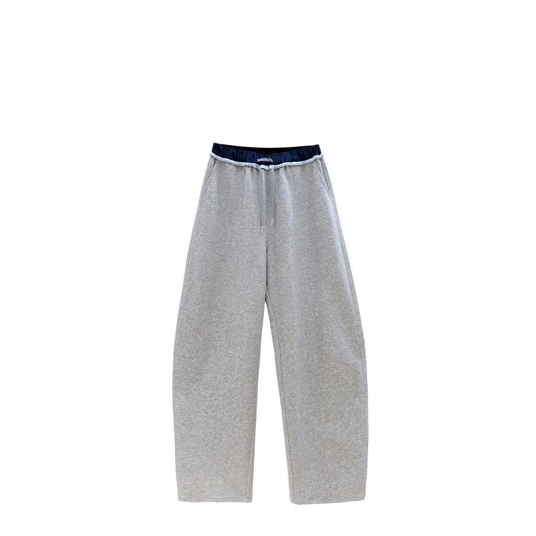 熙薇【天空之城】2025早秋新款时尚休闲宽松百搭休闲卫裤H5174