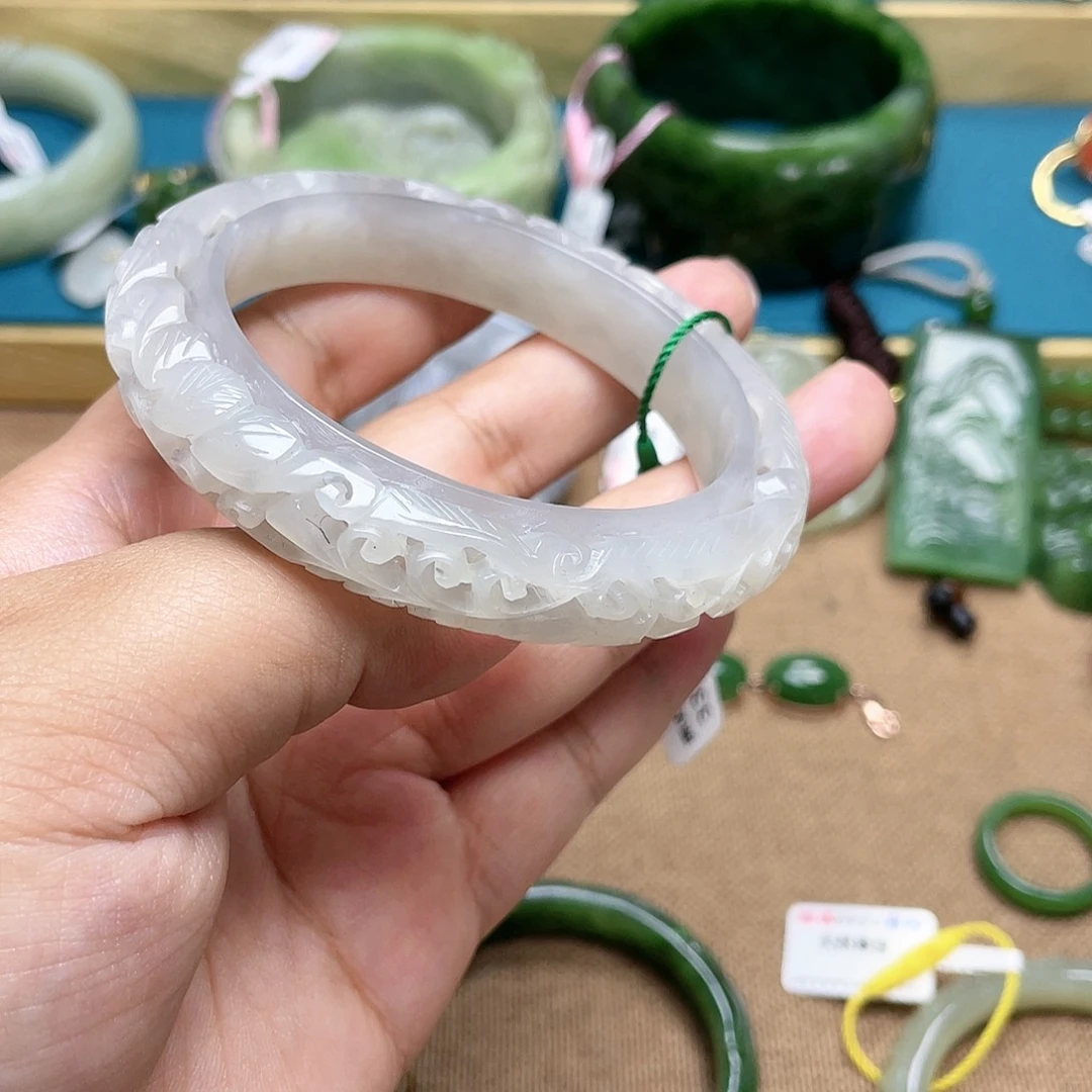 【闪购商品】和田玉手镯57圈口42未镶嵌