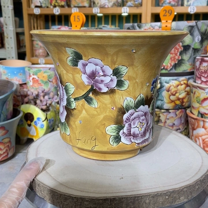 红陶景德镇艺术手绘作品