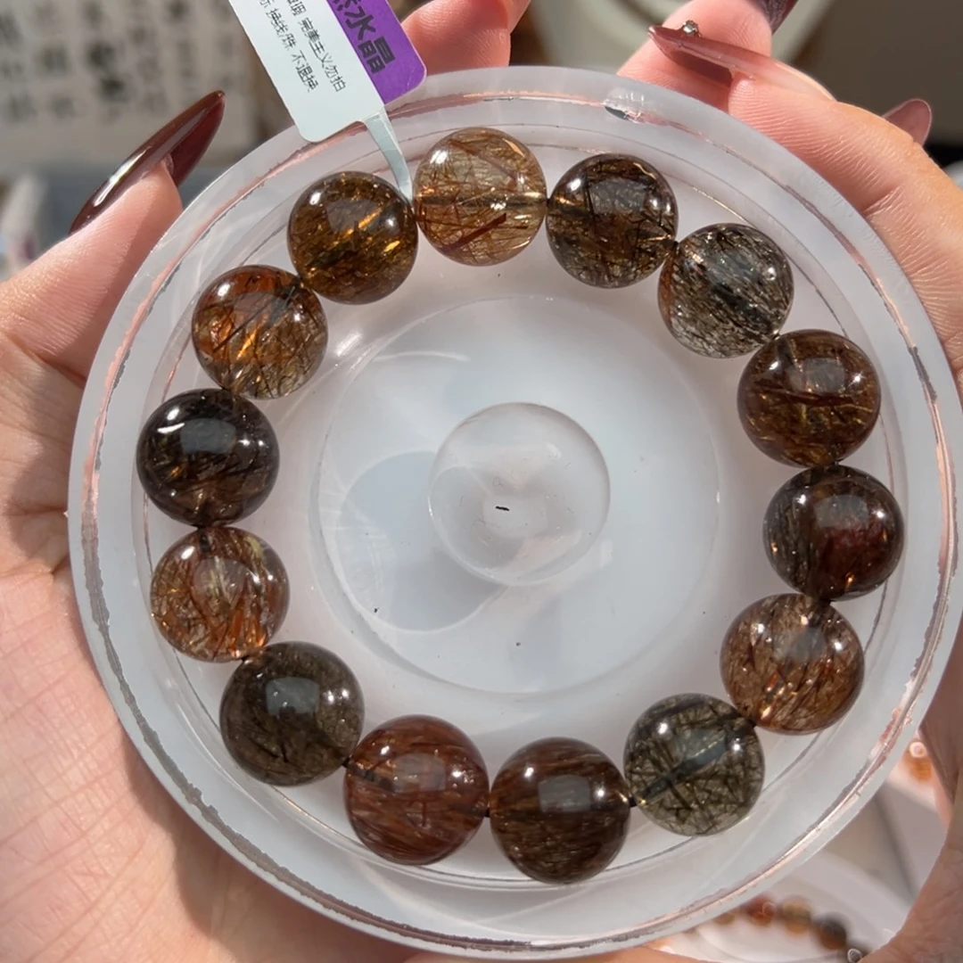 水晶手链未镶嵌黑金超七15