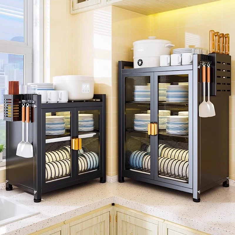 厨房用品多功能置物架台碗盘沥水架碗架碗柜小型出租屋碗筷收纳盒