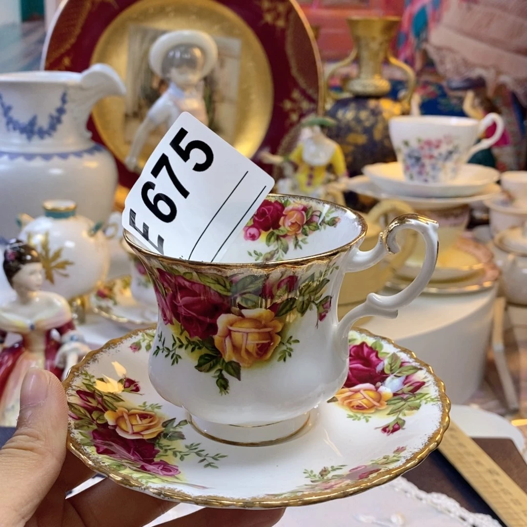 瓷片瓷器欧瓷咖啡杯水晶杯