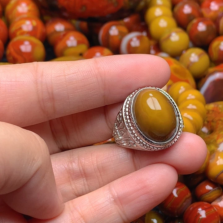 玛瑙/玉髓戒指合金