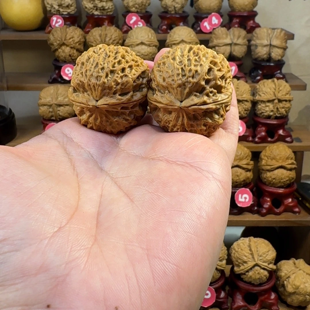 铁核桃把件臻龙铁绣球40尺