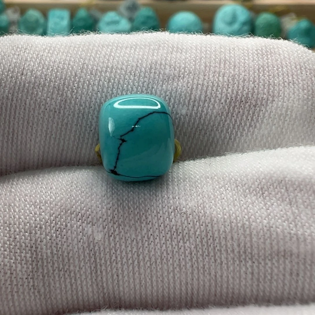 未镶嵌绿松石老型珠9mm