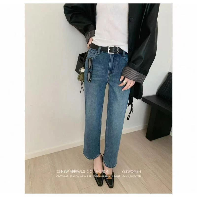 SHUA（图片以直播间实物为准）八牛仔·秋季新款小个子蓝色牛仔