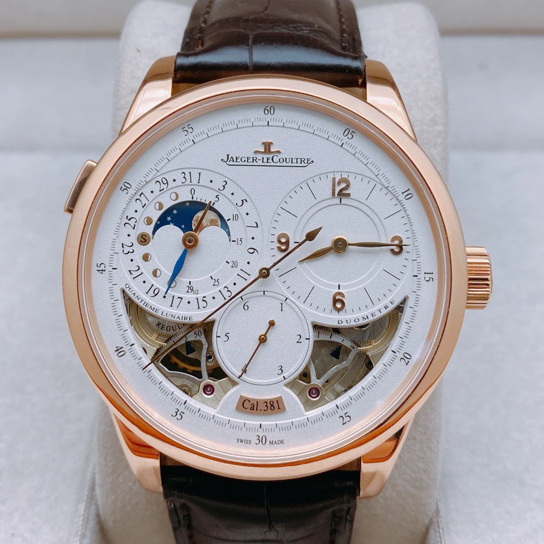 99新 Jaeger-LeCoultre/积家 双翼42mm玫瑰金手动