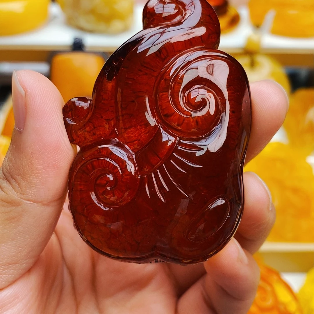 蜜蜡颈饰未镶嵌天然保真假一赔十158