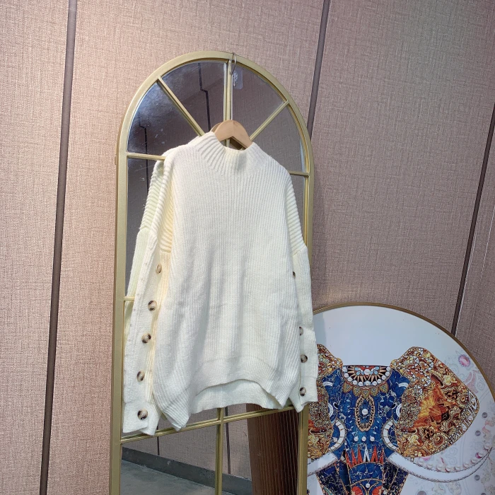 BR219孕妇杏色毛衣100-150