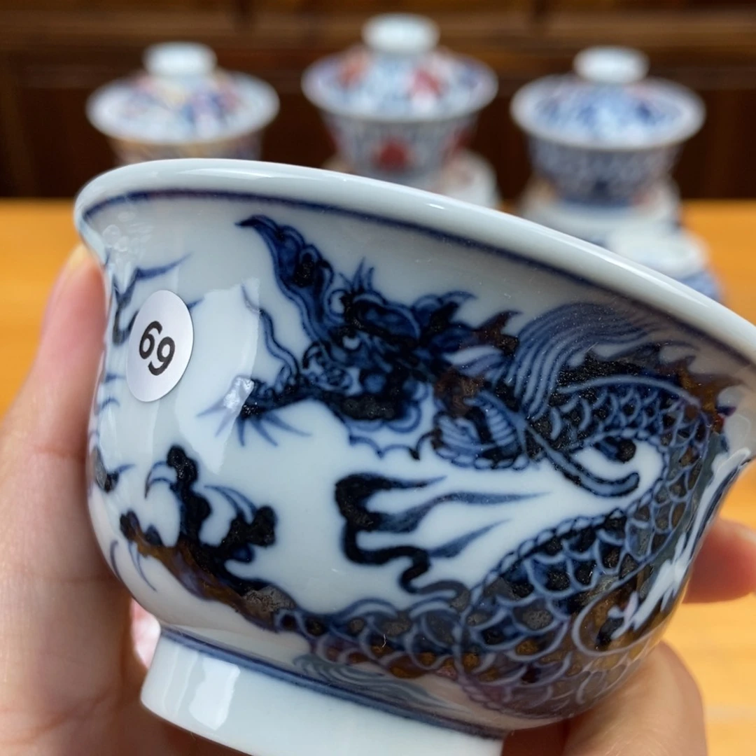 手绘现代茶具非古董