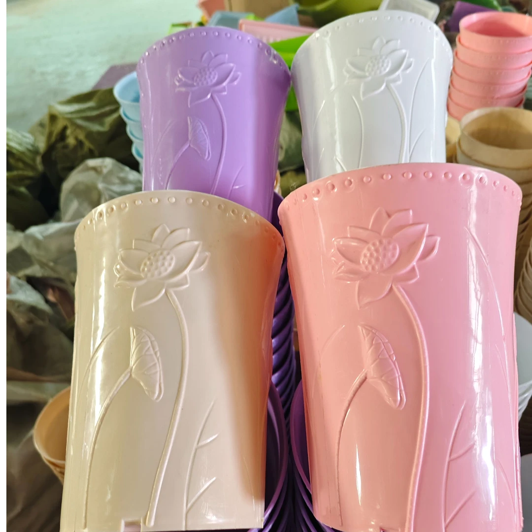 荷花盆小号随机色一个