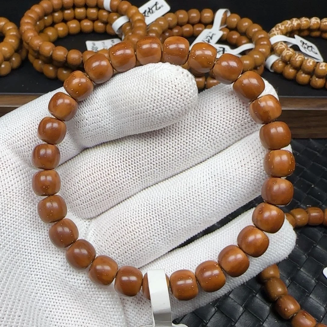 手串紫金鼠8.7mm实心老型（咖皮老料）清仓价G20