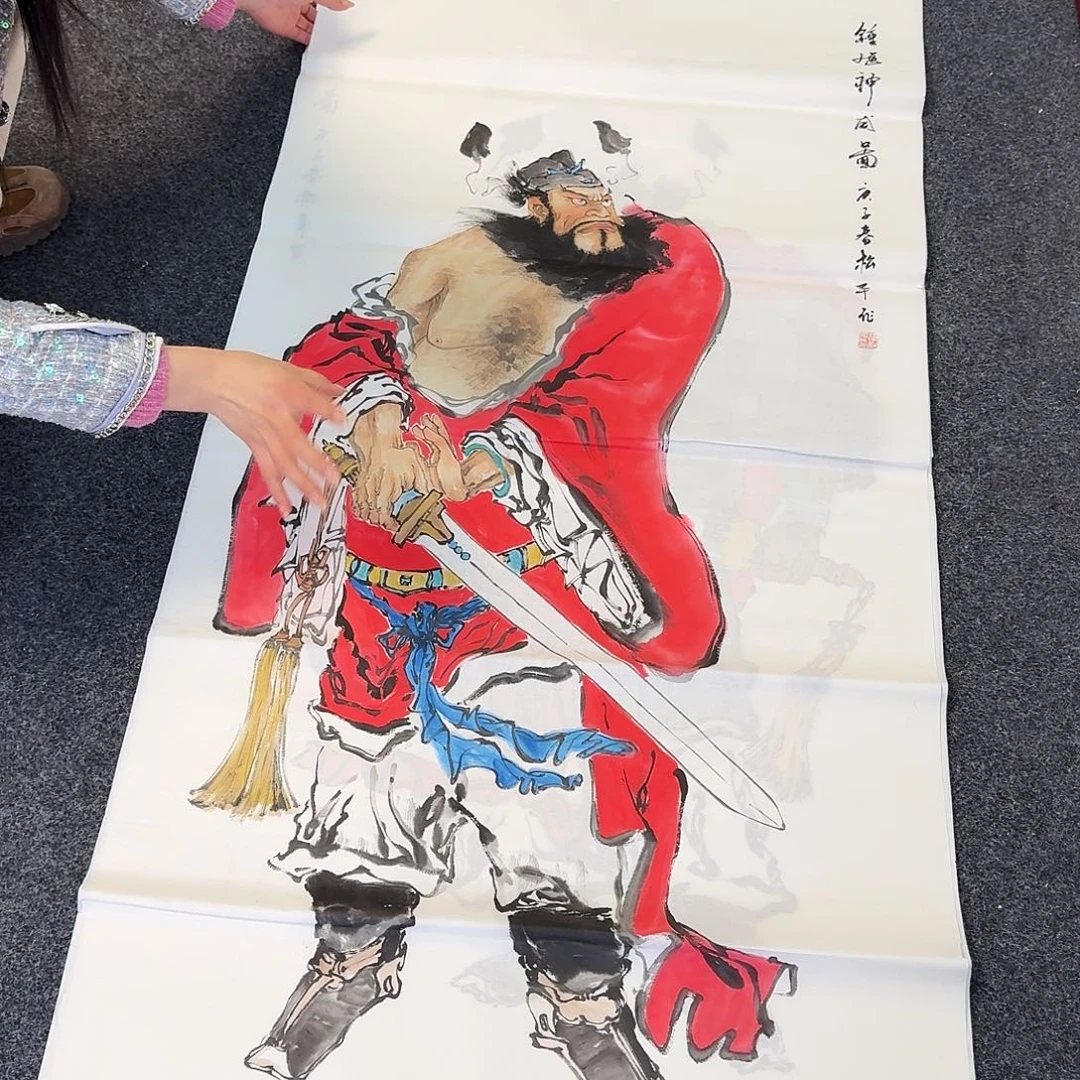 纯手绘国画作品好看四尺