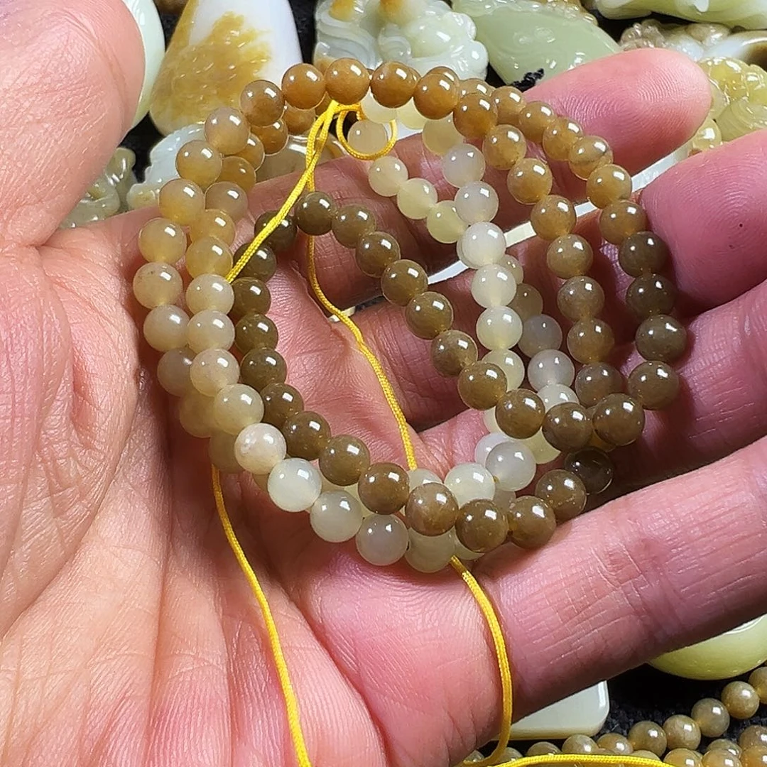 爷***和田玉未镶嵌手链