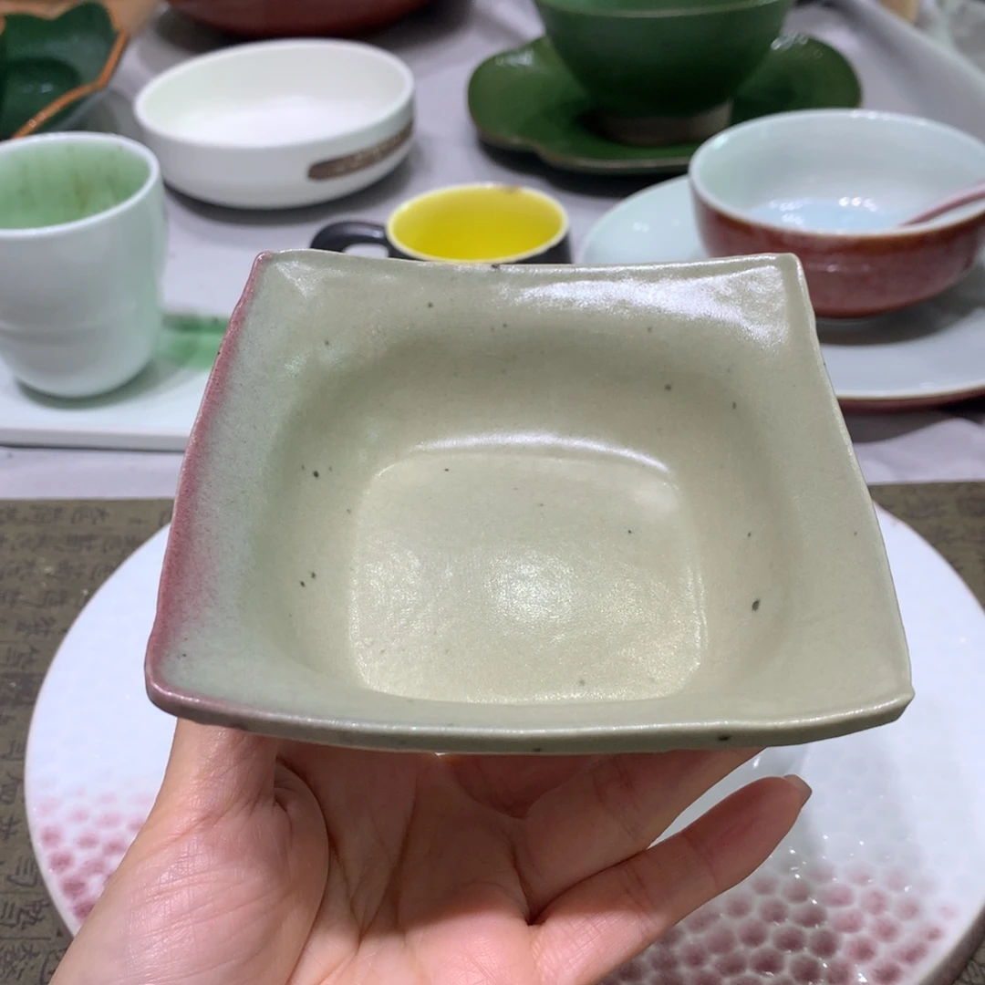 陶景德镇粗陶复古盘碗微瑕