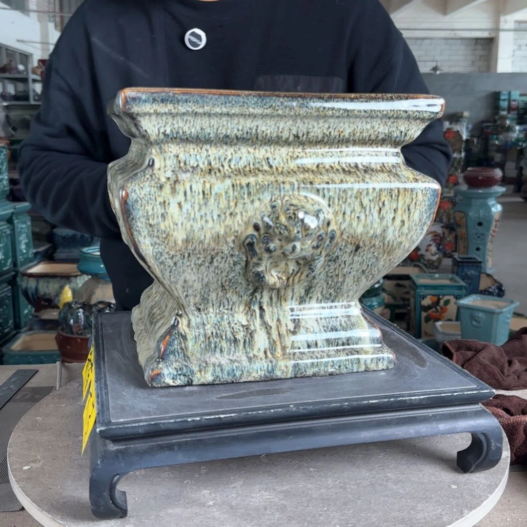 陶合*宝。一风堂石湾花盆 微瑕