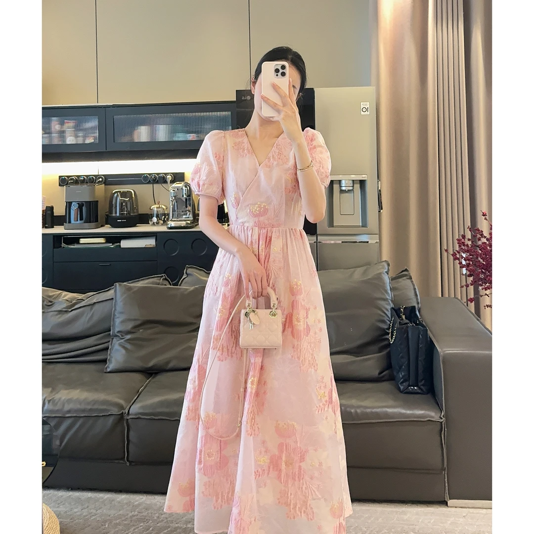 Zwinnie/詹维尼【粉色提花公主裙】连衣裙 GMH202501