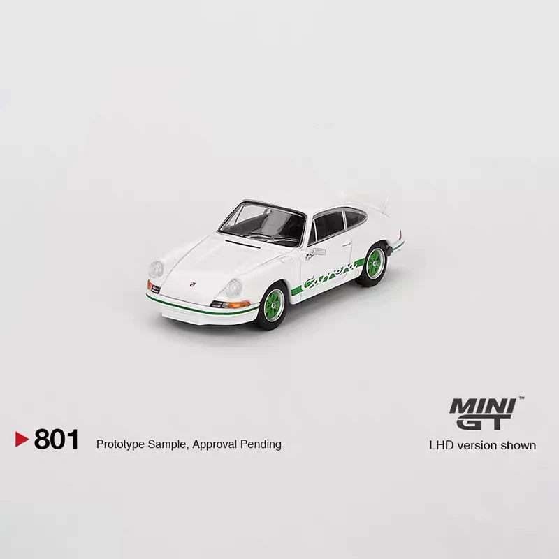 MINIGT 1:64 保时 捷 911 Carrera RS 2.7 仿真合金汽车模型 801