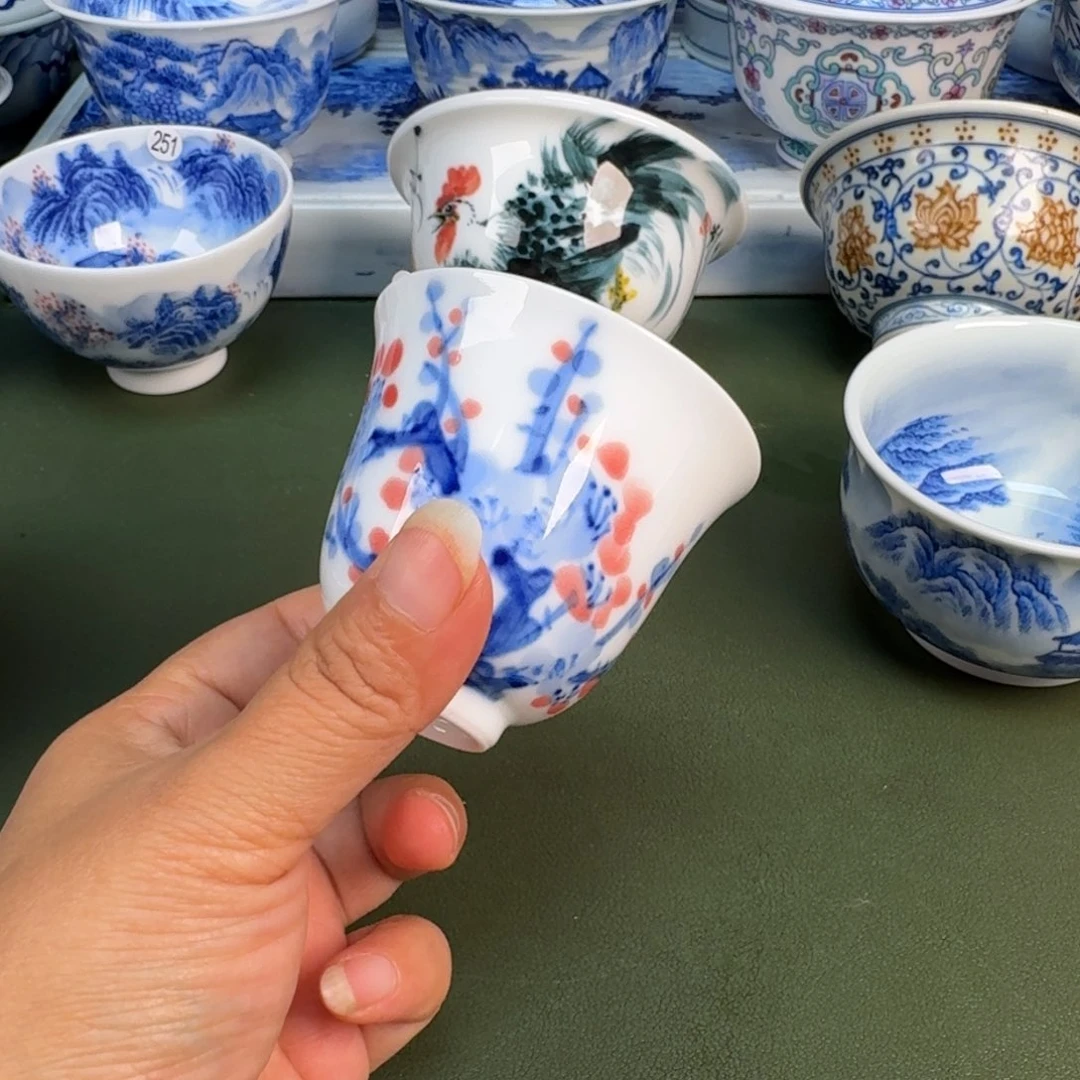 景德镇纯手绘茶具圆圆257