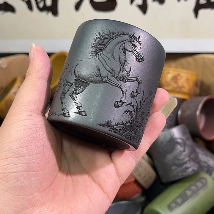 茶杯紫砂全手工紫砂主人杯