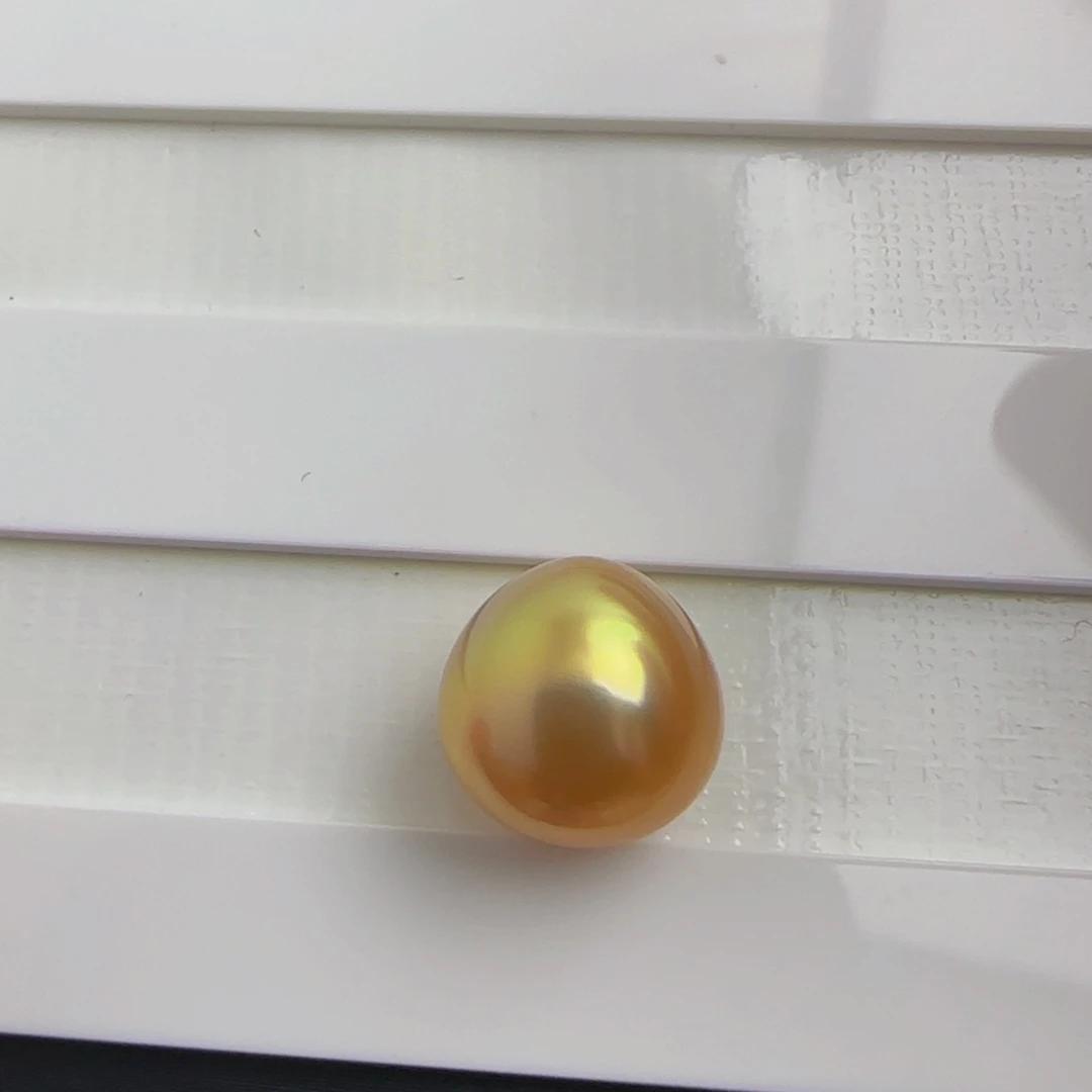 海水珍珠裸珠天然南洋金珠裸珠12-13